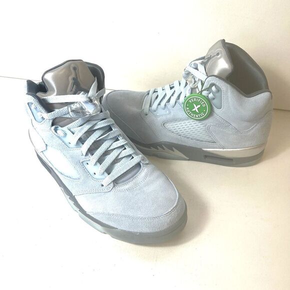 Nike Air Jordan 5 Retro Blue Bird Women's Size 9.5 EU 41 DD9336-400 EUC with Box - Picture 6 of 13